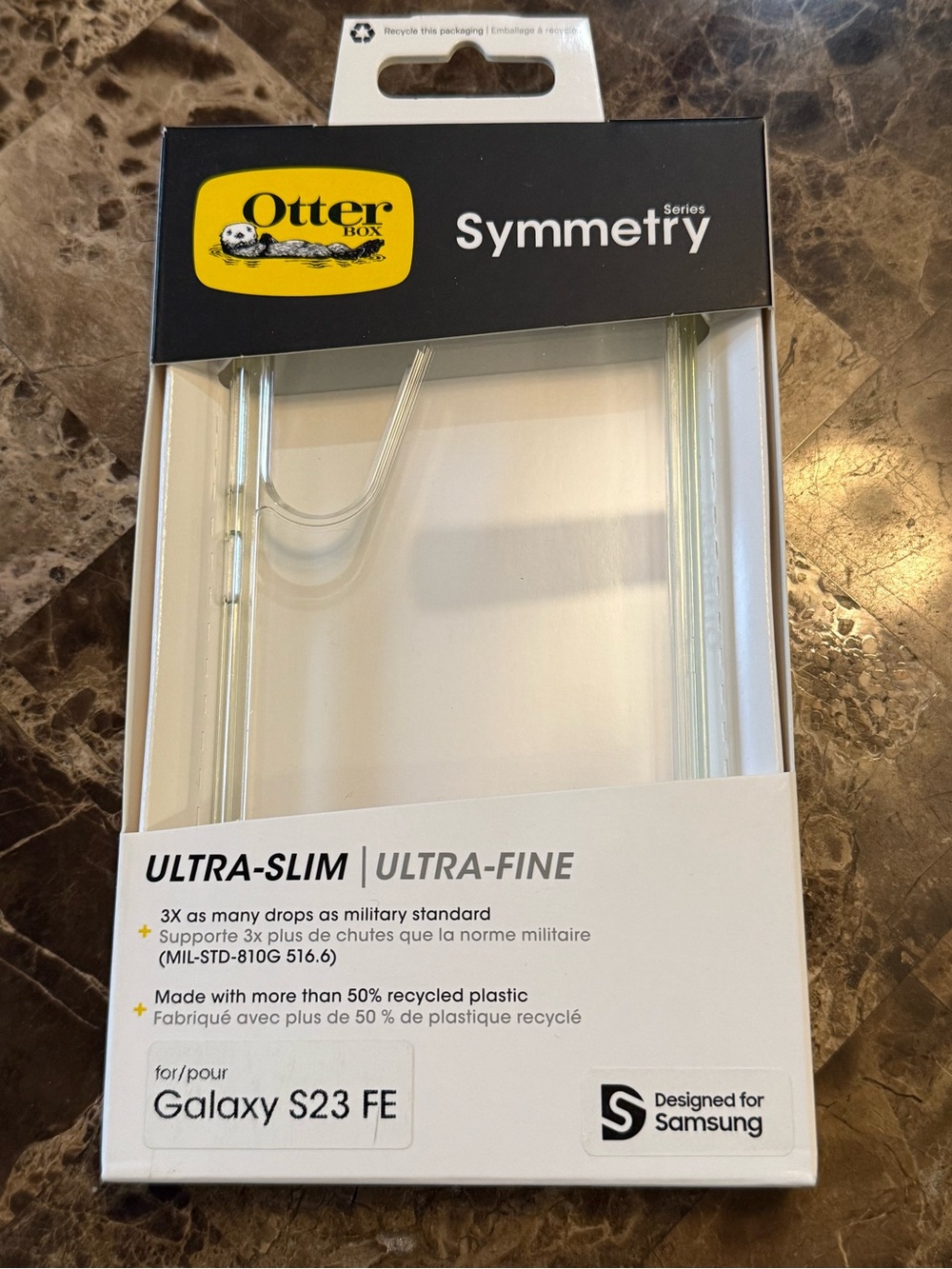 New OtterBox Symmetry Series Ultra-Slim Case for Samsung Galaxy S23 FE Clear